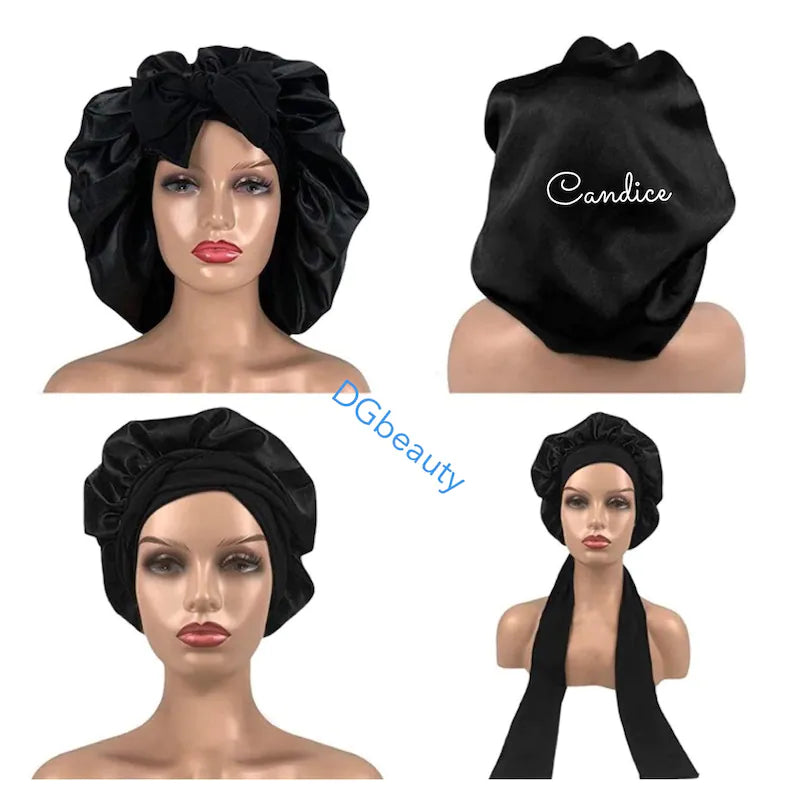 Customized hair bonnets k45 this promotion 🔥🔥 Visit us at