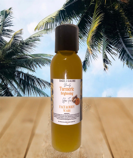 Best seller ALL Natural Turmeric brightening glow fix face oil / face & body wash