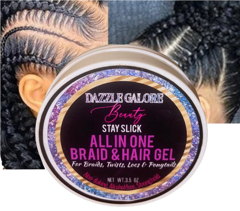 Dazzle Galore Beauty no flake so slick braid & hair gel