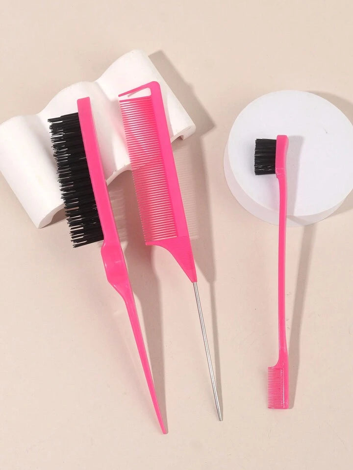 3pcs sleek n smooth brush/ comb set