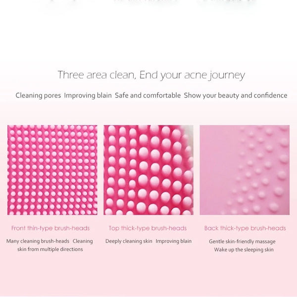 On the run pocket beauty cleansing brush