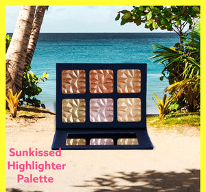 6pcs sunkissed highlighter bronzer palette