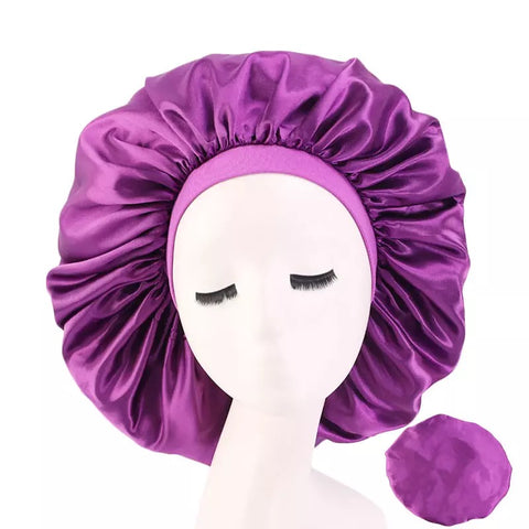 So soft satin moisture lock hair bonnet