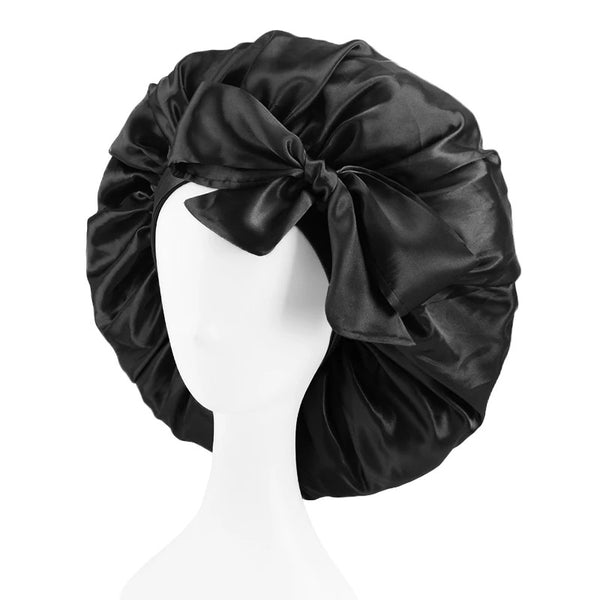 Luxury oversize edge wrap satin bonnet
